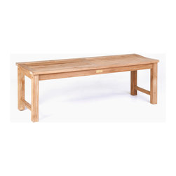 Wintons Teak Abacus Backless Bench - Outdoor Benches