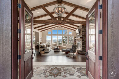 Inspiration for a craftsman entryway remodel