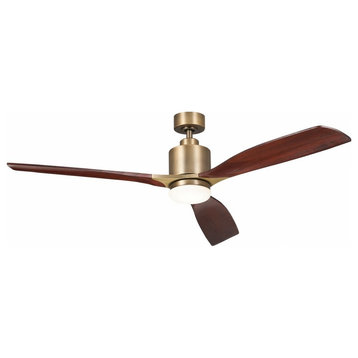 3 Blade Ceiling Fan Light Kit In Modern Style-14.75 Inches Tall and 60 Inches