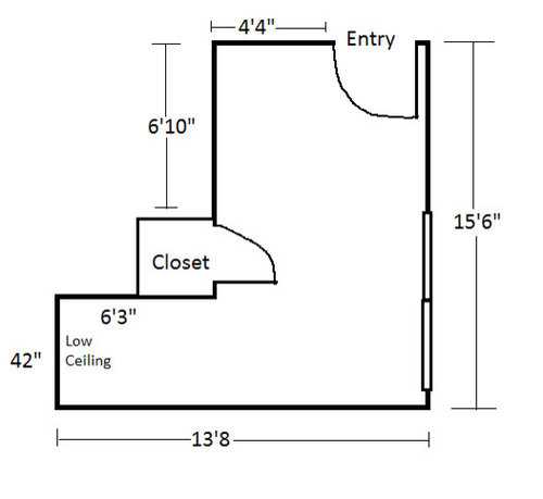 Need Help Small L Shaped Bedroom Design Problem