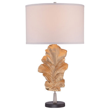 ML 1 Light Table Lamp, Gold Leaf