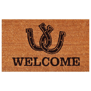 Horseshoe Welcome Doormat, 24"x48"