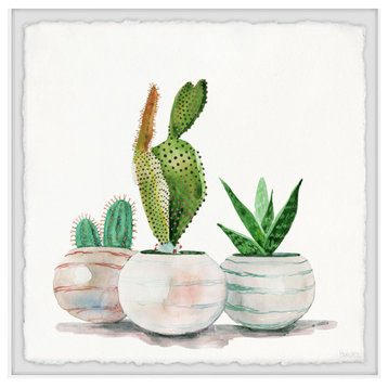 "Cactus Planters" Framed Painting Print