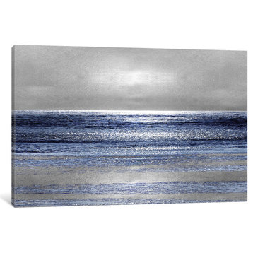Silver Seascape II by Michelle Matthews Gallery-Wrapped Canvas Print 12x18x1.5