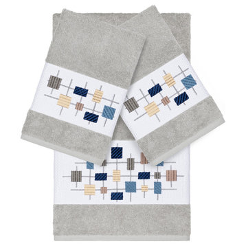 Khloe 3 Piece Embellished Towel Set