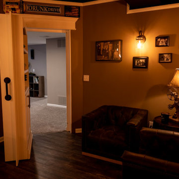 Finished Basement with a Speakeasy in Oakland Twp. MI