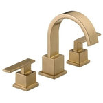 Delta - Delta Vero Two Handle Widespread Bathroom Faucet, Champagne Bronze, 3553LF-CZ - Designed to look like new for life, Brilliance finishes are developed using a proprietary process that creates a durable, long-lasting finish that is guaranteed not to corrode, tarnish or discolor. You can install with confidence, knowing that Delta faucets are backed by our Lifetime Limited Warranty. Delta WaterSense labeled faucets, showers and toilets use at least 20% less water than the industry standard saving you money without compromising performance.