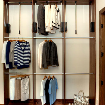 Stained Walnut Master Closet