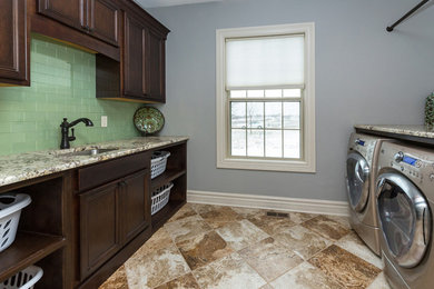 Laundry room - contemporary laundry room idea in Other