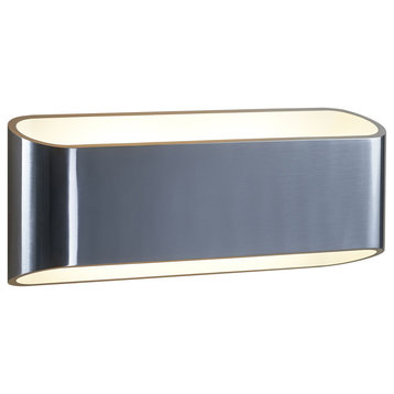 Bruck Lighting Eclipse 2 Dimable Wall Sconce, Brushed Chrome/White