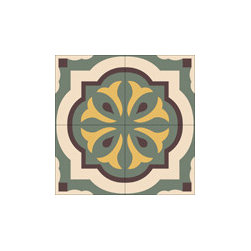 "Castilla" 8x8 Encaustic Cement Tiles - Wall And Floor Tile