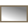57"x35" Custom Framed Mirror, Distressed Silver