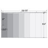 Kato 8-Panel Track Extendable Vertical Blinds 130-175"W