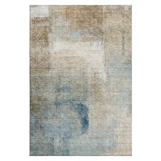 Luxury Washable Trevi TV5 Taupe 9x12 Area Rug