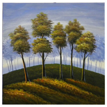 Cresting Trees, Wall Tapestry, 24"x24"