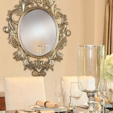 Kenroy Home Louis Wall Mirror in Silver Leaf