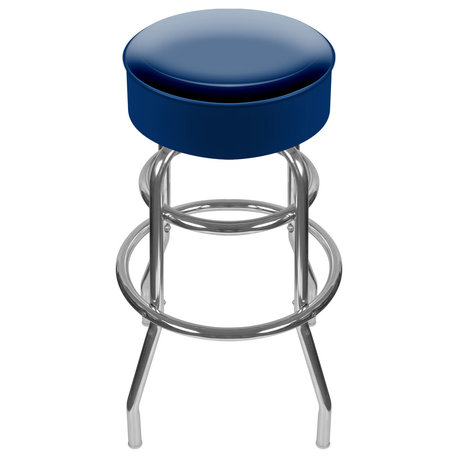 Bar Stool - Blue Stool with Foam Padded Seat