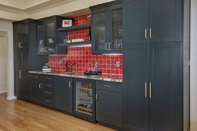 Home bar - southwestern home bar idea in Phoenix