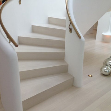 Newly Refinished Bleached Out White Oak Floors - Balboa Island, CA