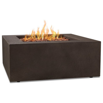 Real Flame Baltic 36.5" Square Natural Gas Fire Table in Kodiak Brown