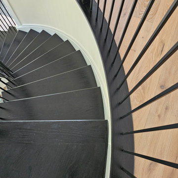 Project #130 | Curved Staircase with Wraparound Balcony