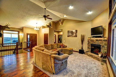Living room - traditional living room idea in Other