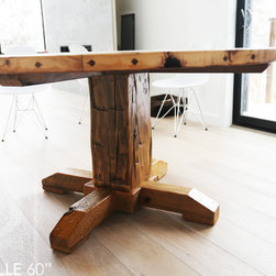 Round Reclaimed Wood Tables - Dining Sets