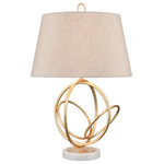 Elk Home - Elk Home H0019-7986 Mely - 1 Light Table Lamp - The Morley table lamp takes its inspiration from uMorely 1 Light Table Gold Leaf/Antique/Wh *UL Approved: YES Energy Star Qualified: n/a ADA Certified: n/a  *Number of Lights: 1-*Wattage:150w A21 3-Way bulb(s) *Bulb Included:No *Bulb Type:A21 3-Way *Finish Type:Gold Leaf/Antique/White