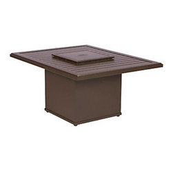 Tropitone Banchetto 42" x54" Fire Pit with Cover - Fire Pits