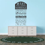 Design With Vinyl - Rules For Happy Marriage Promise To Be Your Best Friend, Decal, - ** All pictures in this ad DO NOT represent the ACTUAL size of the Decal please read the size on the page title, all wall decal sizes are in inches ** Can be applied to any hard surface...walls, mirrors, doors, or any other surface you can think of ! Easy to install. Installation instructions included. This product will be delivered in a sturdy shipping tube.