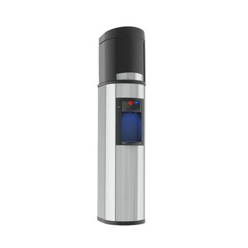 Absolu Water Cooler, Stainless Steel With Black Trim, Hot & Cold Water