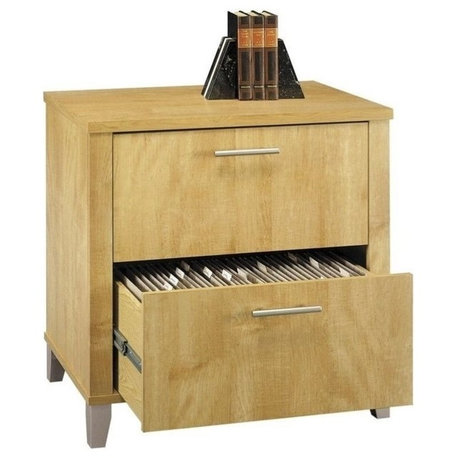 Scranton & Co 2 Drawer Lateral File Cabinet in Maple