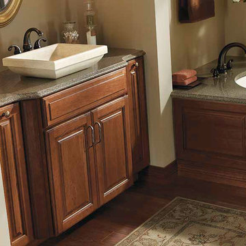 Coffee Cabinets in a Traditional Bathroom