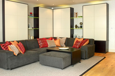 Design ideas for a contemporary games room in London.