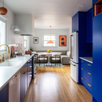 Retro Cobalt Kitchen