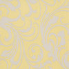 Adore Splashy Corsage Wallpaper, Mustard Yellow and Gray