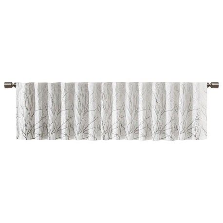Madison Park Andora Embroidered Faux Silk Window Panel