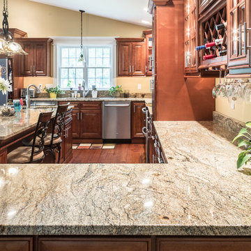 African Rainbow Granite Kitchen