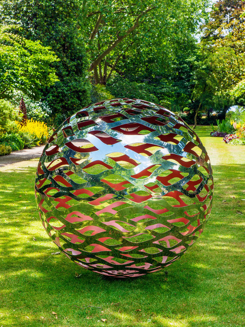 Garden Spheres Stainless Steel Garden Sphere Statues And Yard Art