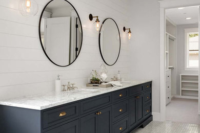 Example of a trendy bathroom design in Other