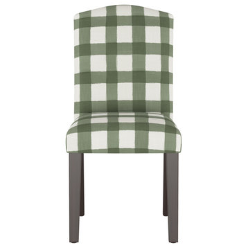 Janet Camel Back Dining Chair, Buffalo Square Sage