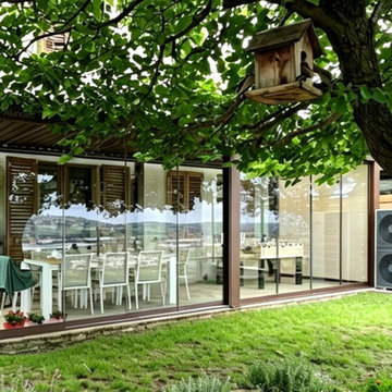 Custom Brown Pergola in Italy