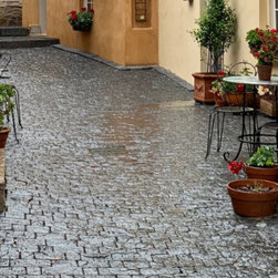 Custom Order Charcoal Grey Cobblestones | Italian Village - Landscaping Stones and Pavers