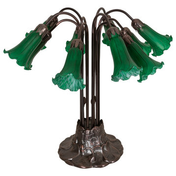 22H Green Pond Lily 10 LT Table Lamp