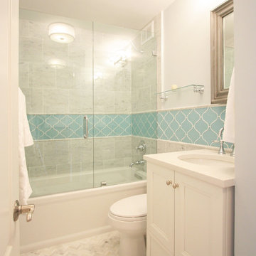 Arabesque Tile Bathroom Remodel