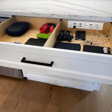 Kitchen In-Drawer Charging Outlets