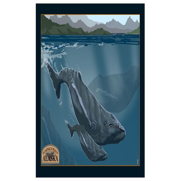 Mike Rangner Alaska Humpback Whales Art Print, 24"x36"