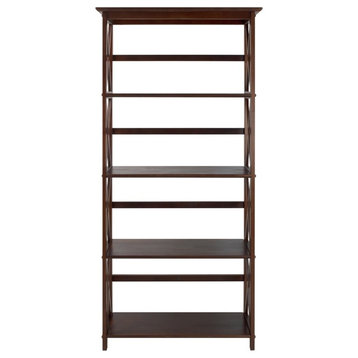 Montego 5-Shelf Bookcase, Walnut