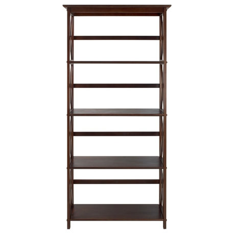 Montego 5-Shelf Bookcase, Walnut