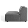 Modular Sectional Sofa Set, Charcoal Gray, Fabric, Modern, Hospitality
